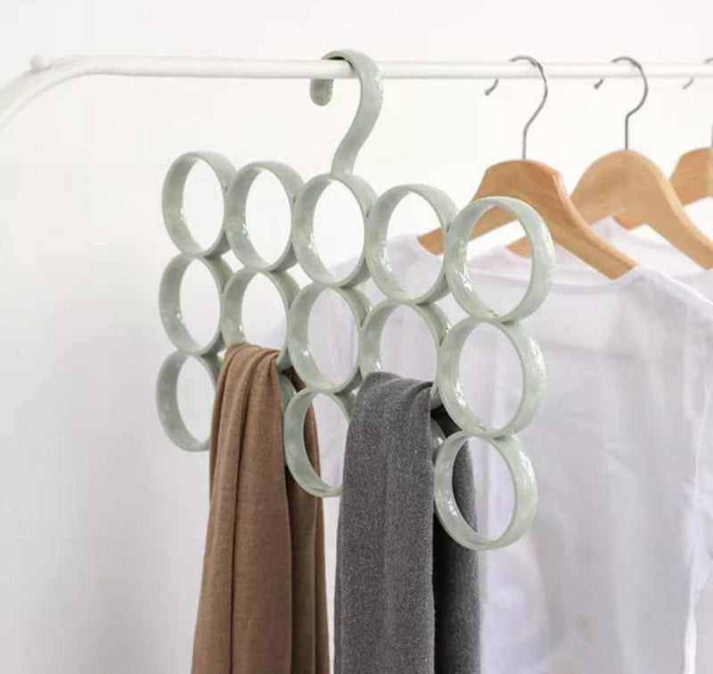 15-Hole Hanger – Multi-Purpose Space-Saving Organizer for Clothes & Accessories