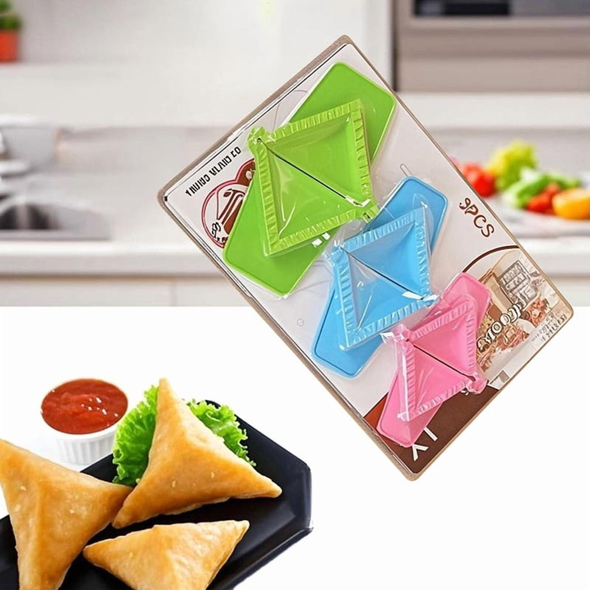 3-in-1 Samosa Mold – Multi-Shape Dumpling & Pastry Maker | Kitchen Tool