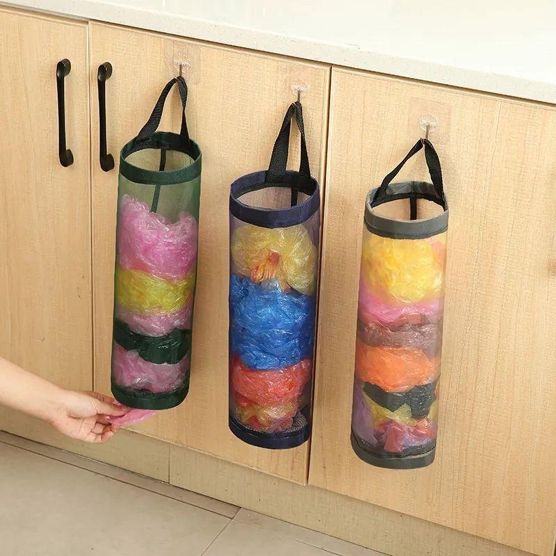 Garbage & Grocery Storage Organizer – Space-Saving Kitchen Bag & Waste Storage Holder