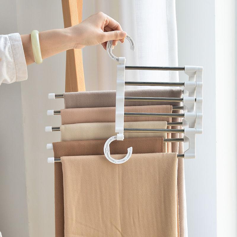 5-Layer Multifunctional Hanger – Space-Saving Clothes & Trouser Organizer