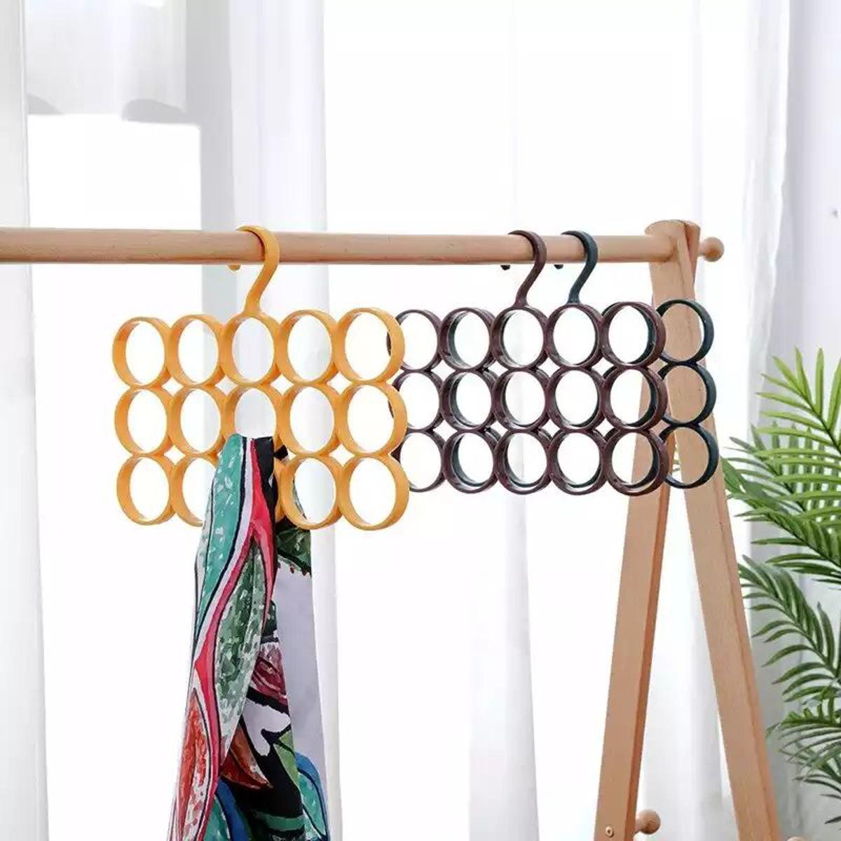 15-Hole Hanger – Multi-Purpose Space-Saving Organizer for Clothes & Accessories