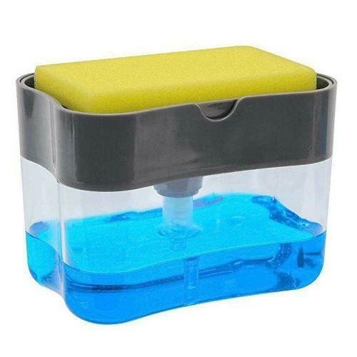 2-in-1 Liquid Soap & Sponge Dispenser – Space-Saving Kitchen & Bathroom Organizer