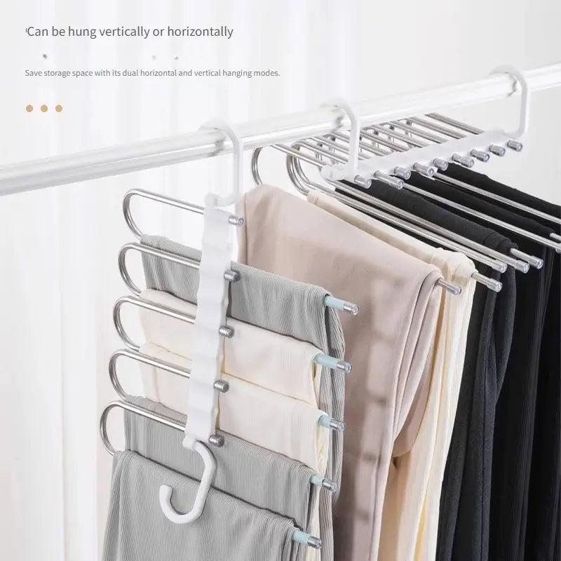 5-Layer Multifunctional Hanger – Space-Saving Clothes & Trouser Organizer