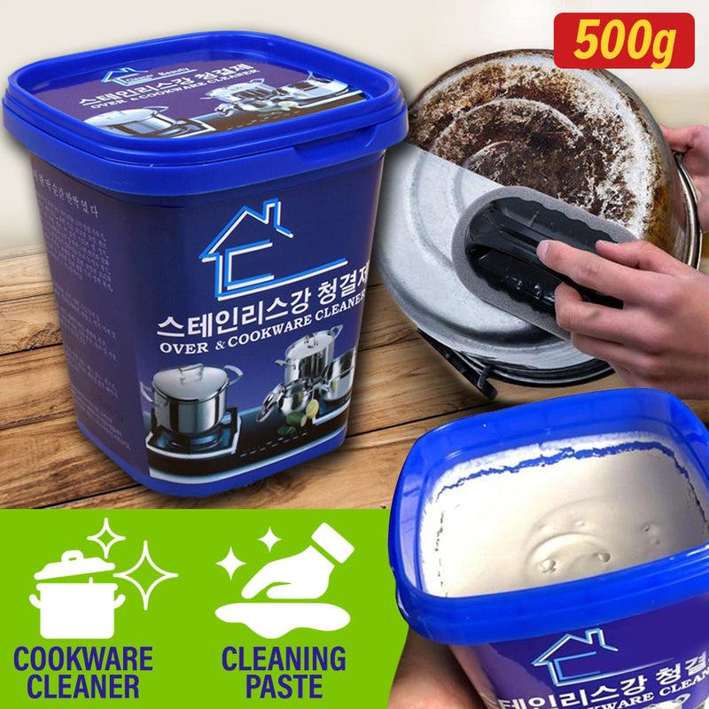 Powerful Stainless Steel Cookware Cleaning Paste – 500g | Kitchen Grease & Stain Cleaner